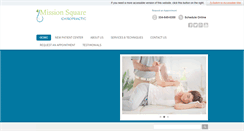 Desktop Screenshot of missionsquarechiropractic.com